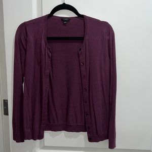 Ann Taylor Maroon Cardigan